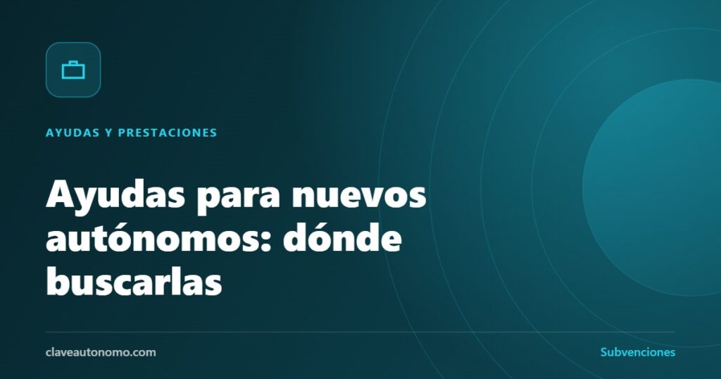 Ayudas para nuevos autónomos: subvenciones estatales, autonómicas y locales al emprendimiento